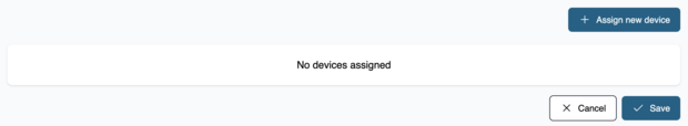 Assign devices Click on edit to assign devices to the extension.